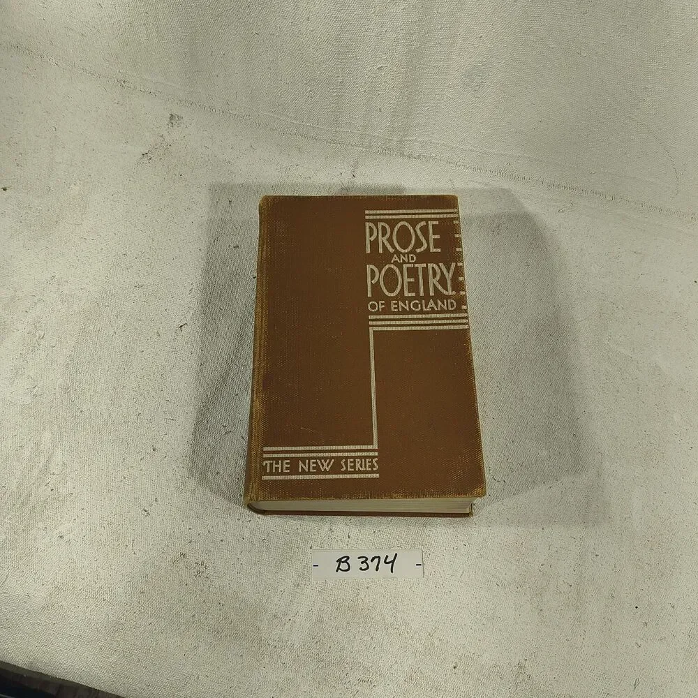1935 First PROSE and POETRY of ENGLAND by McGraw Illustrations Wiser